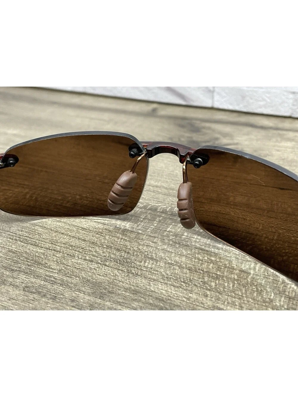 MAUI JIM KANAHA RX MJ-909-10 Japan Brown Wrap 61[]15-130 Sunglasses *FRAMES ONLY